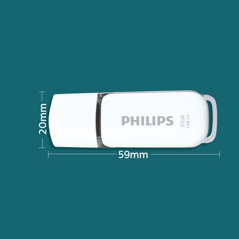 Philips Snow Edition Super Speed 3.0 USB Flash Drive 32GB for PC, Laptop, Computer, Read Speed up to 100MB/s