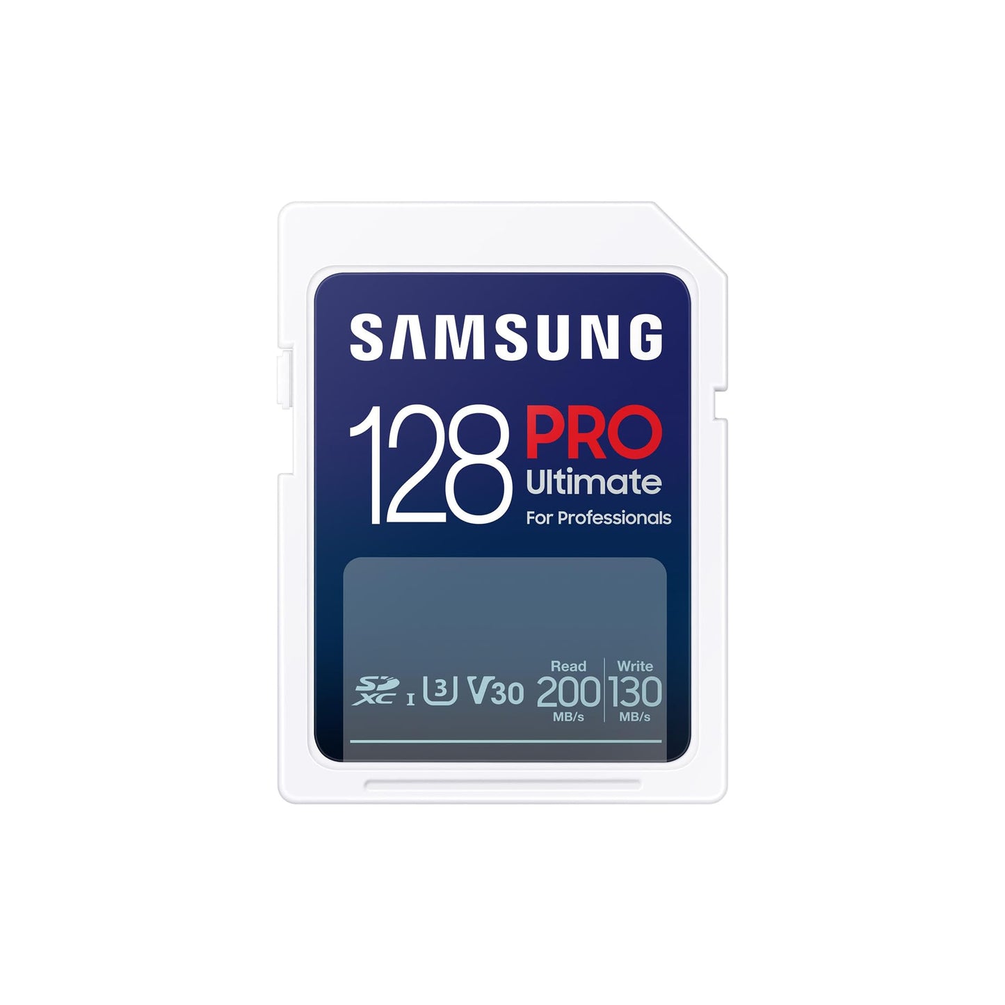 Samsung PRO Ultimate met kaartlezer – SD kaart 128 GB – 200 & 130 MB/s – Geheugenkaart camera