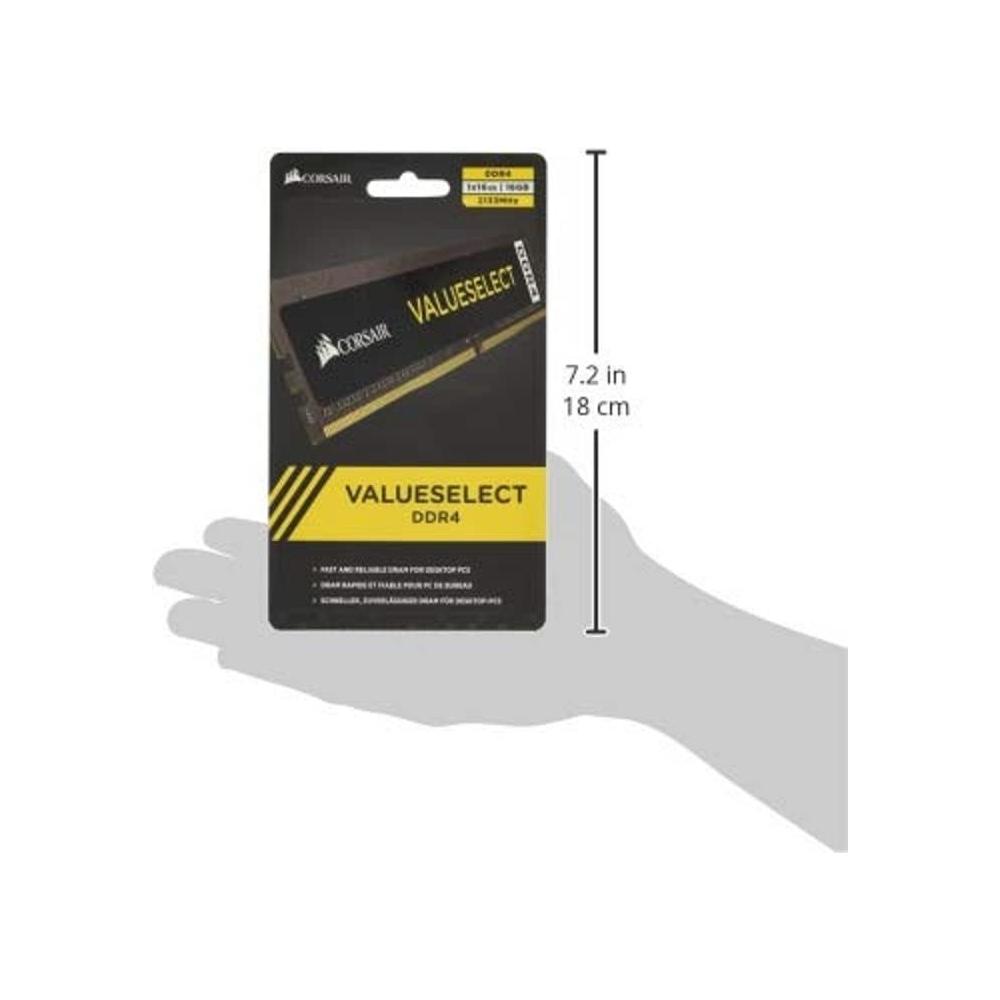 Corsair Memory 16GB DDR4 2133Mhz Mainstream Desktop Memory Module Value Select werkgeheugen (16GB, 1,2V) - NLMAX