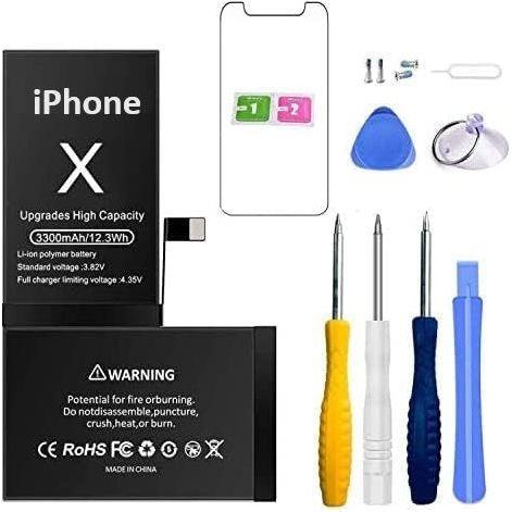 iPhone X Accu Battery met hoge capaciteit 3500 mAh met Repair Tool Kit - NLMAX