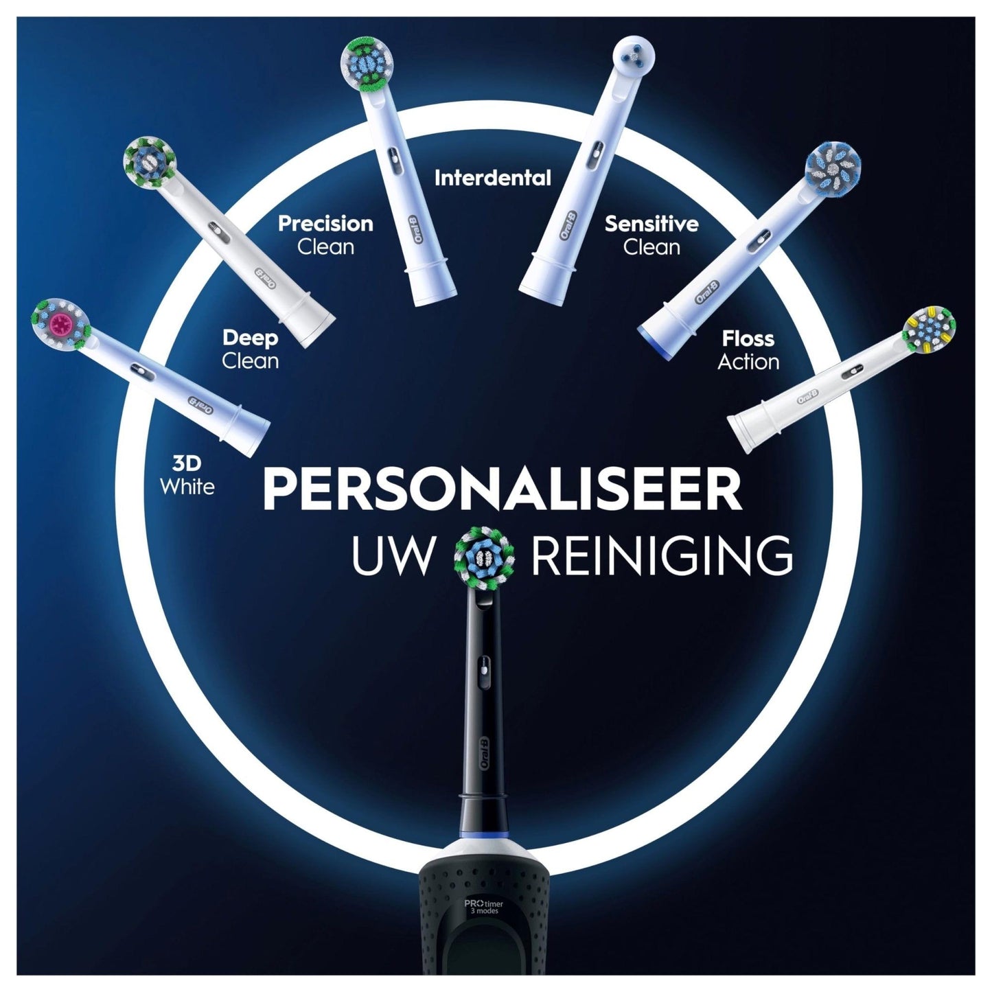 Oral-B Vitality Pro Black Elektrische Tandenborstel, 1 Opzetborstel - NLMAX