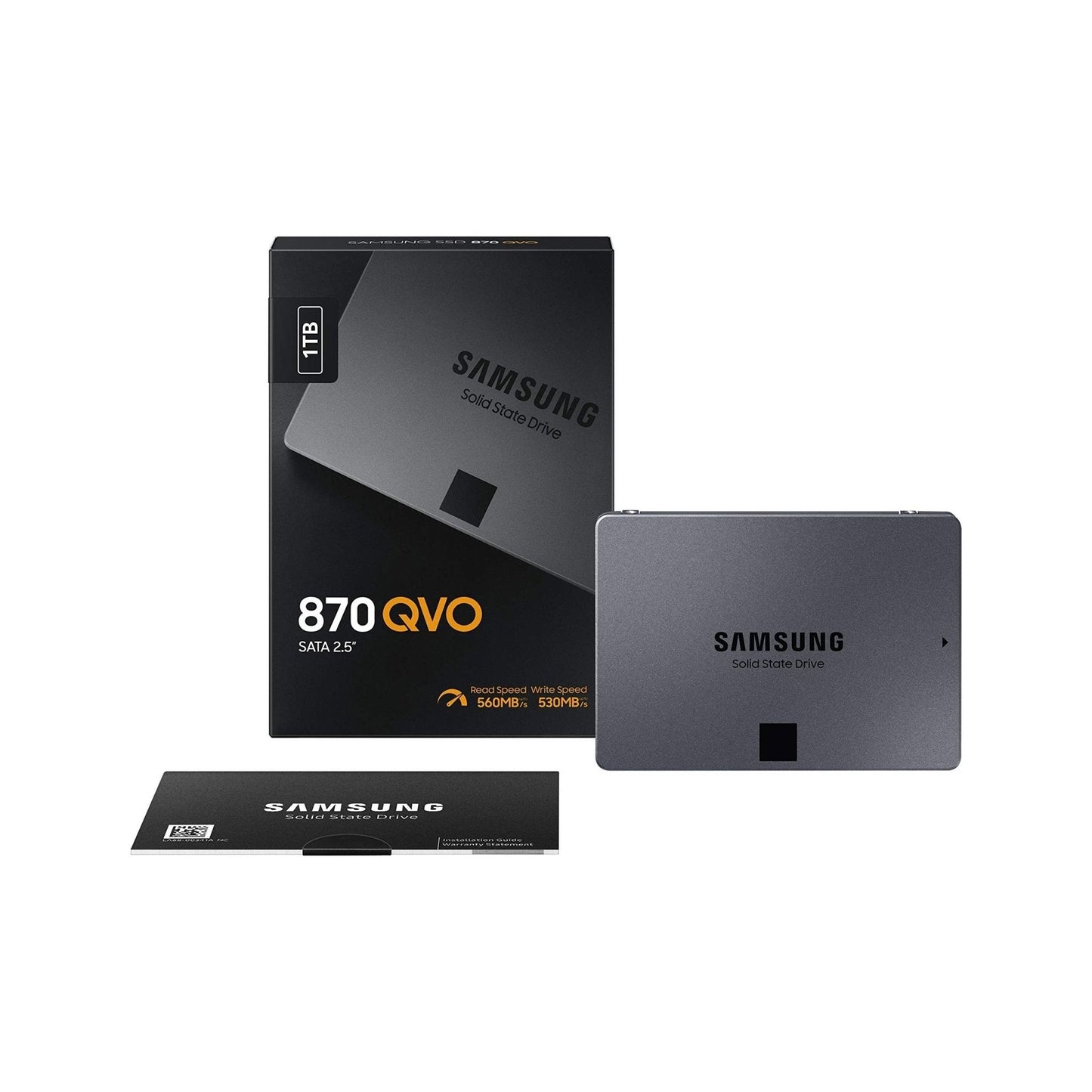 Samsung 870 Qvo 2,5 Inch 1TB SSD, MZ-77Q1T0BW, 1 stuk - NLMAX