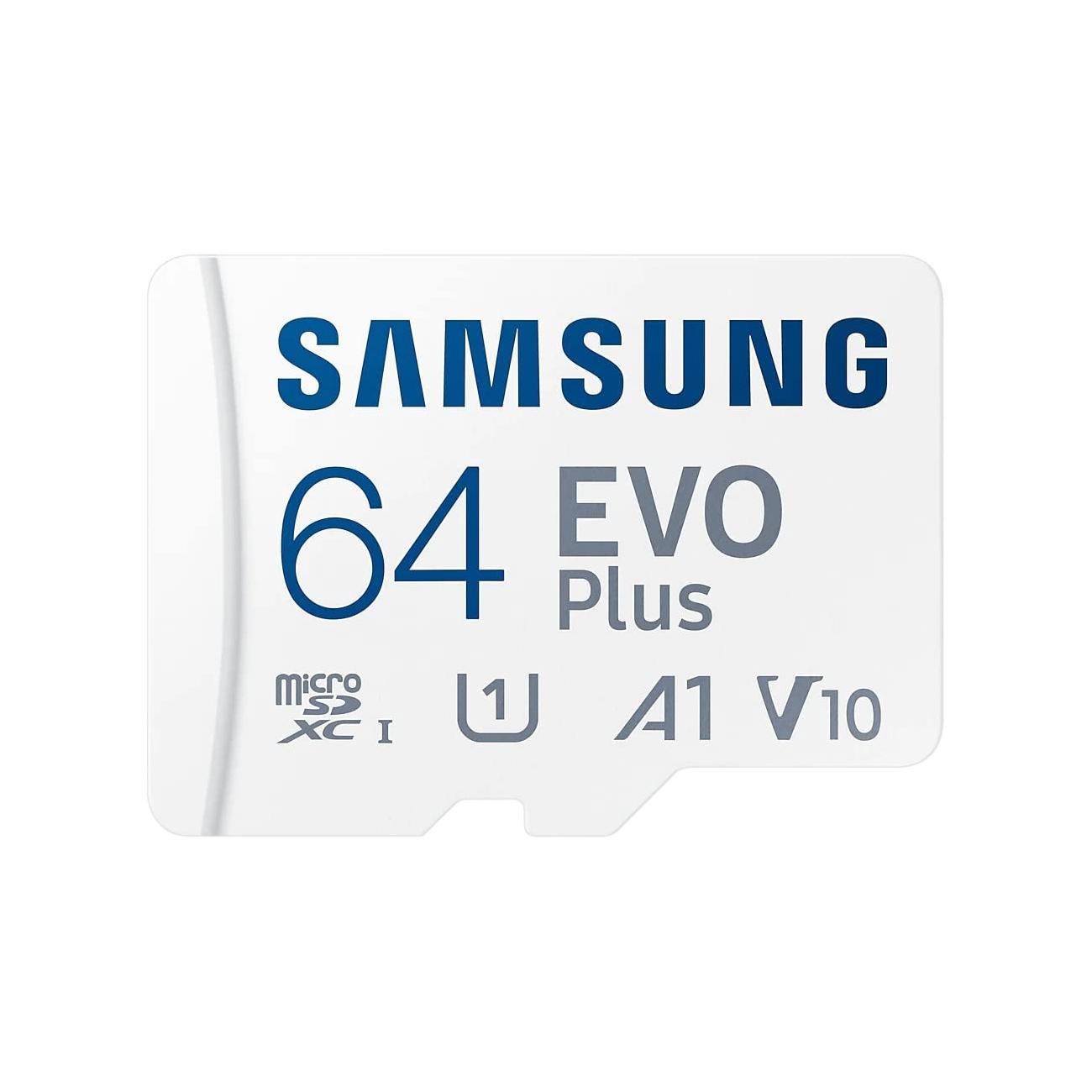 Samsung Evo plus 64GB microSD SDXC U1 klasse 10 A1 geheugenkaart 130MB/S Adapter 2021 - NLMAX