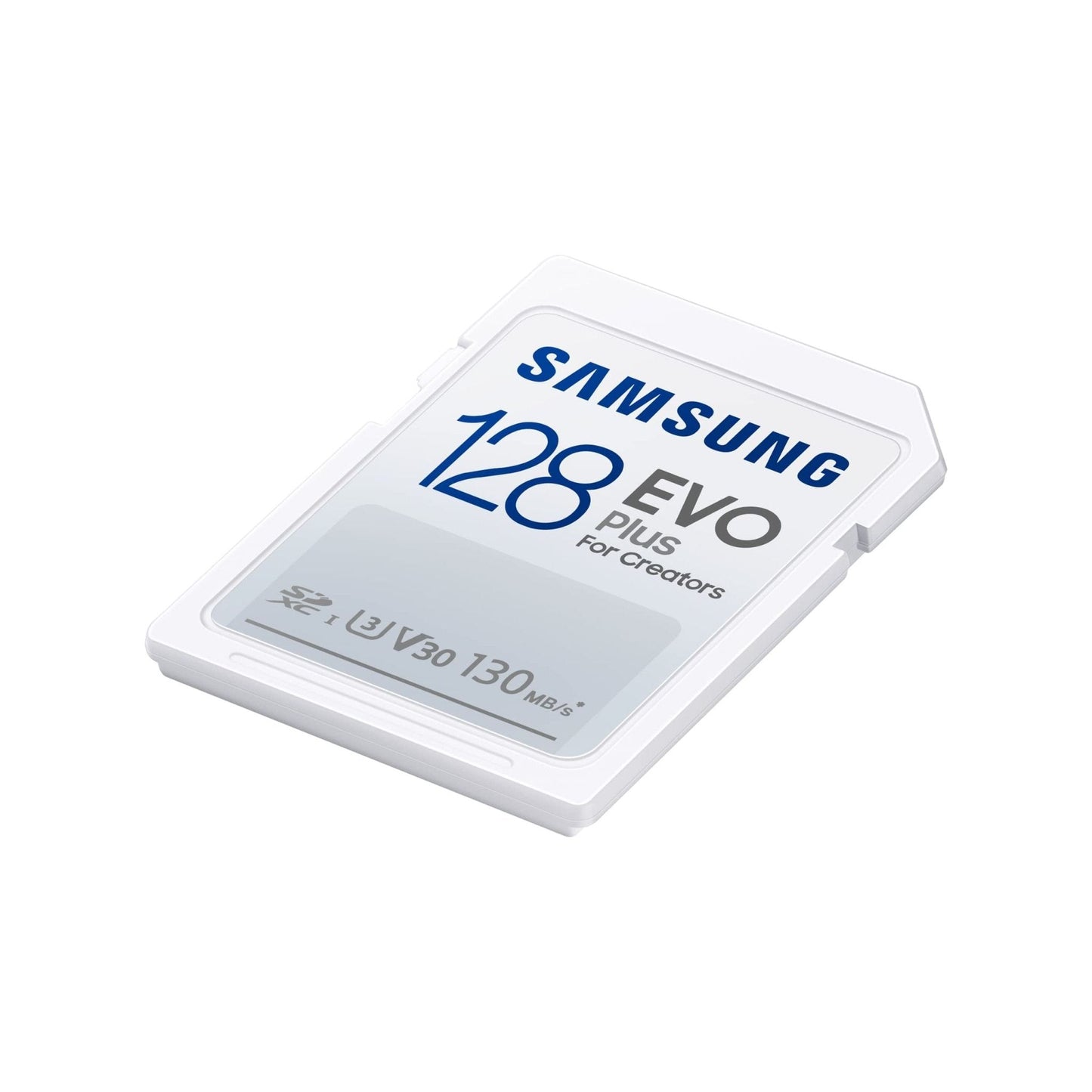 Samsung EVO Plus SD-geheugenkaart, 128GB, SDXC UHS-I U1, Full HD, 130MB/s leessnelheid, geheugenkaart voor spiegelreflexcamera's en systeemcamera's, MB-SC128K/EU - NLMAX