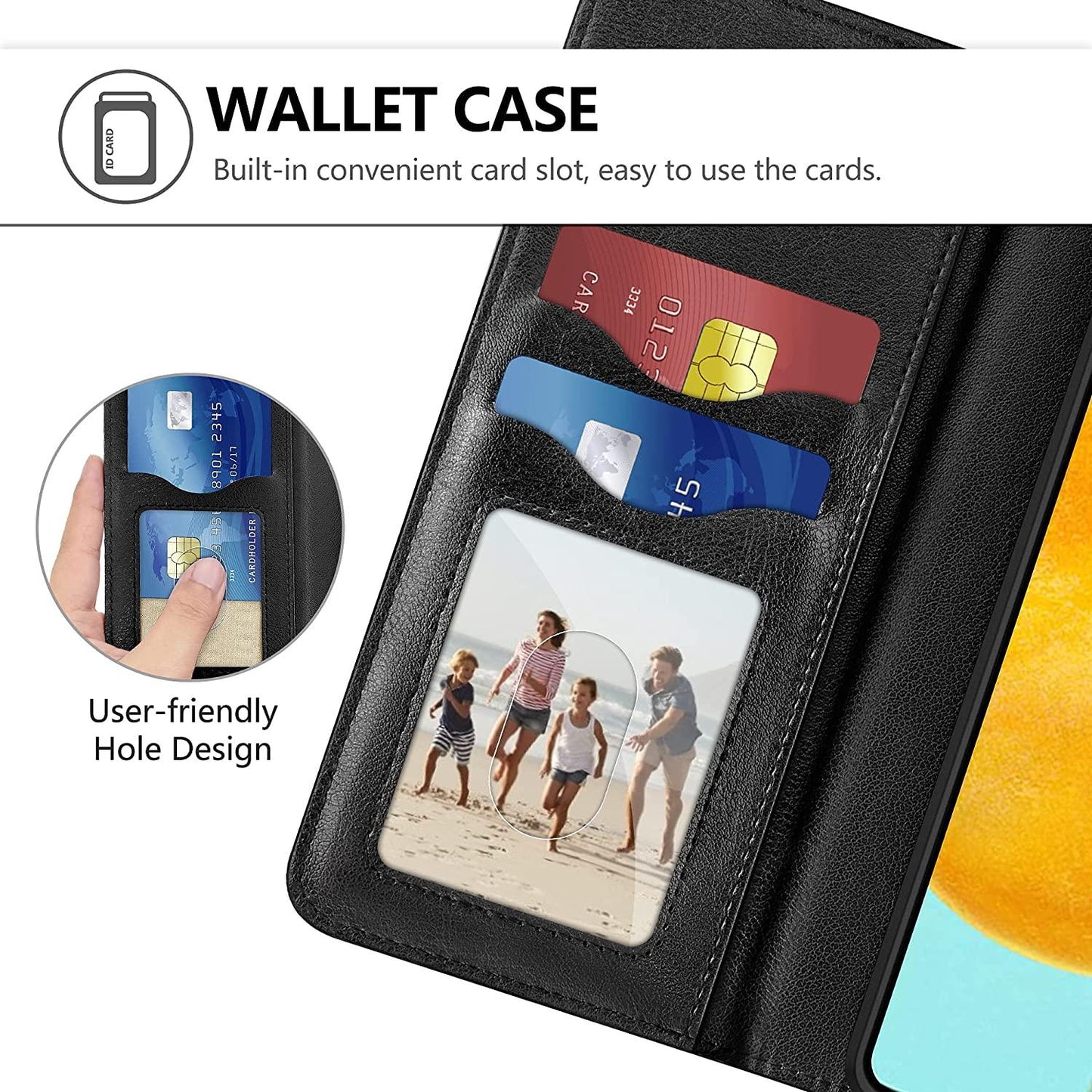 Samsung Galaxy A51 Hoesje – Wallet Case Softcase Bookcase met plek voor pasjes en standaard-Magneet - Zwart - NLMAX