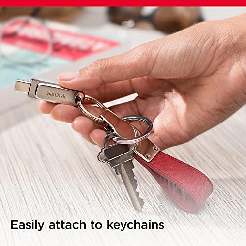 SanDisk Ultra Dual Drive Luxe USB Type-C-Flashdrive 32 GB (USB 3.1 Gen 1, Leessnelheden Tot 150 MB/s, Wachtwoordbeveiliging, Automatische Back-Up) - NLMAX