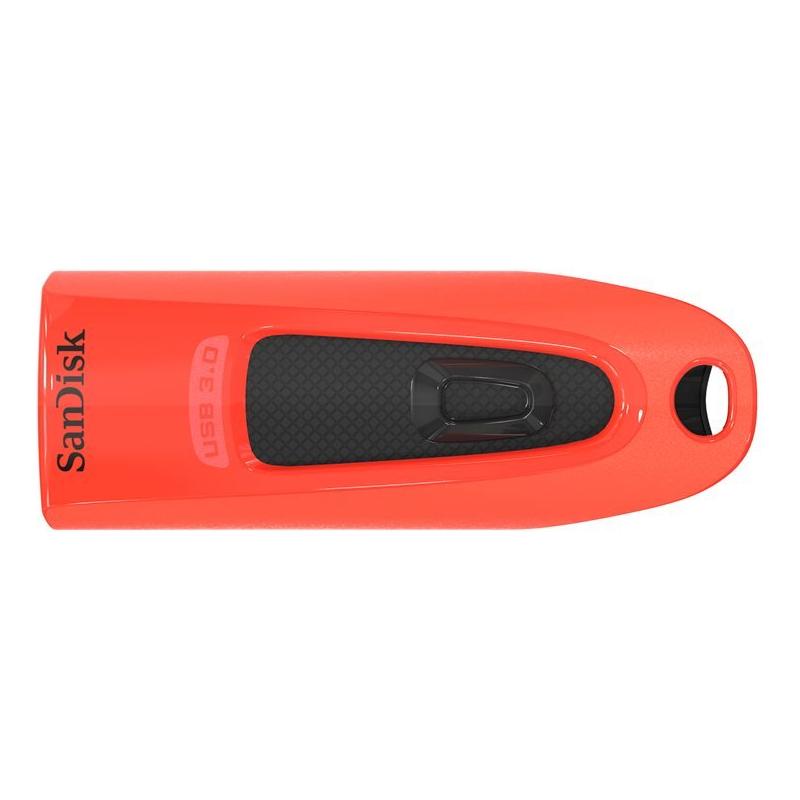SanDisk Ultra, USB 3.0 Flash Drive, 64GB, USB-flashstation 130Mm/S - Rood - NLMAX