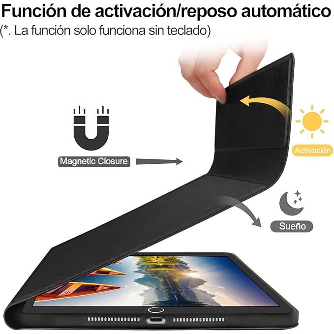 Toetsenbord case voor iPad Pro 11 2020, Bluetooth toetsenbordhoes met beschermhoes en pennenhouder - Keyboard case iPad 11 Pro - NLMAX