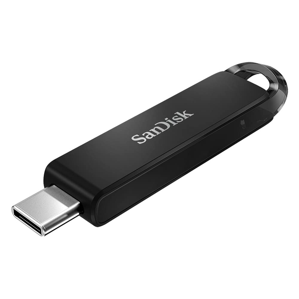 SanDisk Ultra USB Type-C Flash Drive 64GB (For USB Type-C Computers, Smartphones And Tablets, Read Speeds Up To 150MB/s, SanDisk SecureAccess Software, RescuePRO Deluxe Software, Back-Up Function)