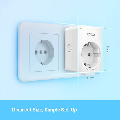 TP-link Tapo Smart WiFi-stopcontact Tapo P110 met energieverbruiksregeling, smart home Alexa-stopcontact, werkt met Alexa, Google Home, spraakbesturing, toegang op afstand, geen hub nodig 4-pack, Wit