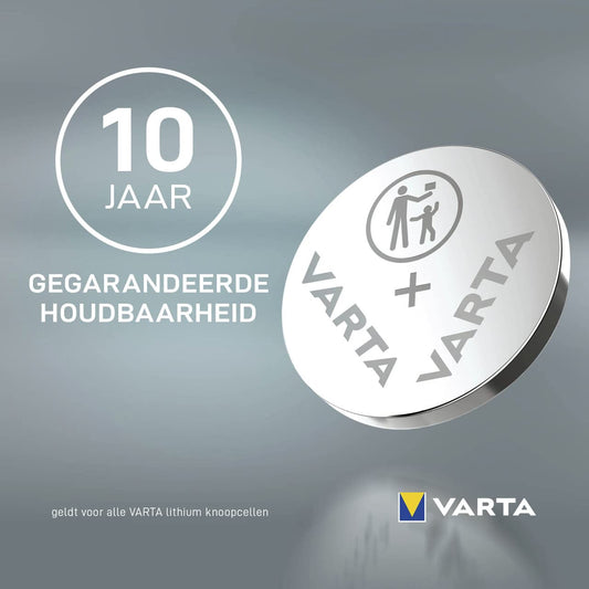 VARTA batterijen Electronics CR2450 Lithium knoopcel verpakking met 1 knoopcel in originele blisterverpakking van 1 exemplaar, zilver, 1 pak