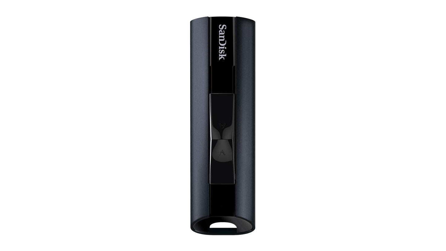 SanDisk Extreme PRO USB 3.2 Solid State-Flashdrive 256 GB (Draagbare En Betrouwbare, Leessnelheden Tot 420 MB/s, Behuizing Van Aluminium, Versleutelingssoftware) Zwart