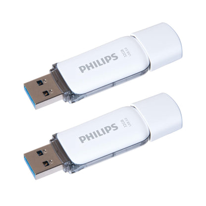 Philips Snow Edition Super Speed 3.0 USB Flash Drive 2x 32GB for PC, Laptop, Computer, Reading Speed up to 100MB/s