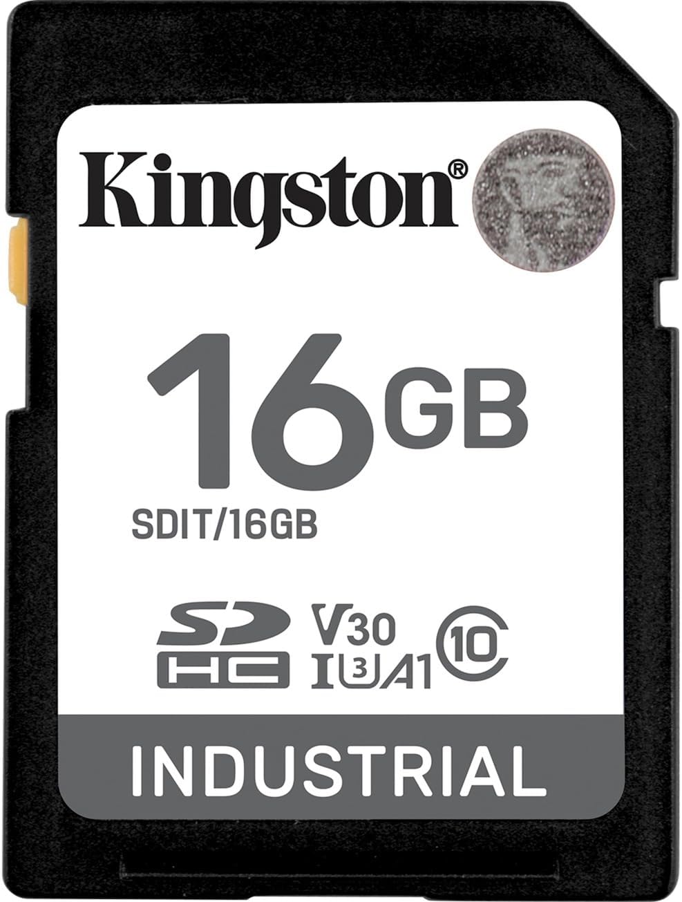 Kingston Industriële SD-kaart, tot 100 MB/s, hoog uithoudingsvermogen, UHS-I U3 V30 A1, (SDIT/16GB)