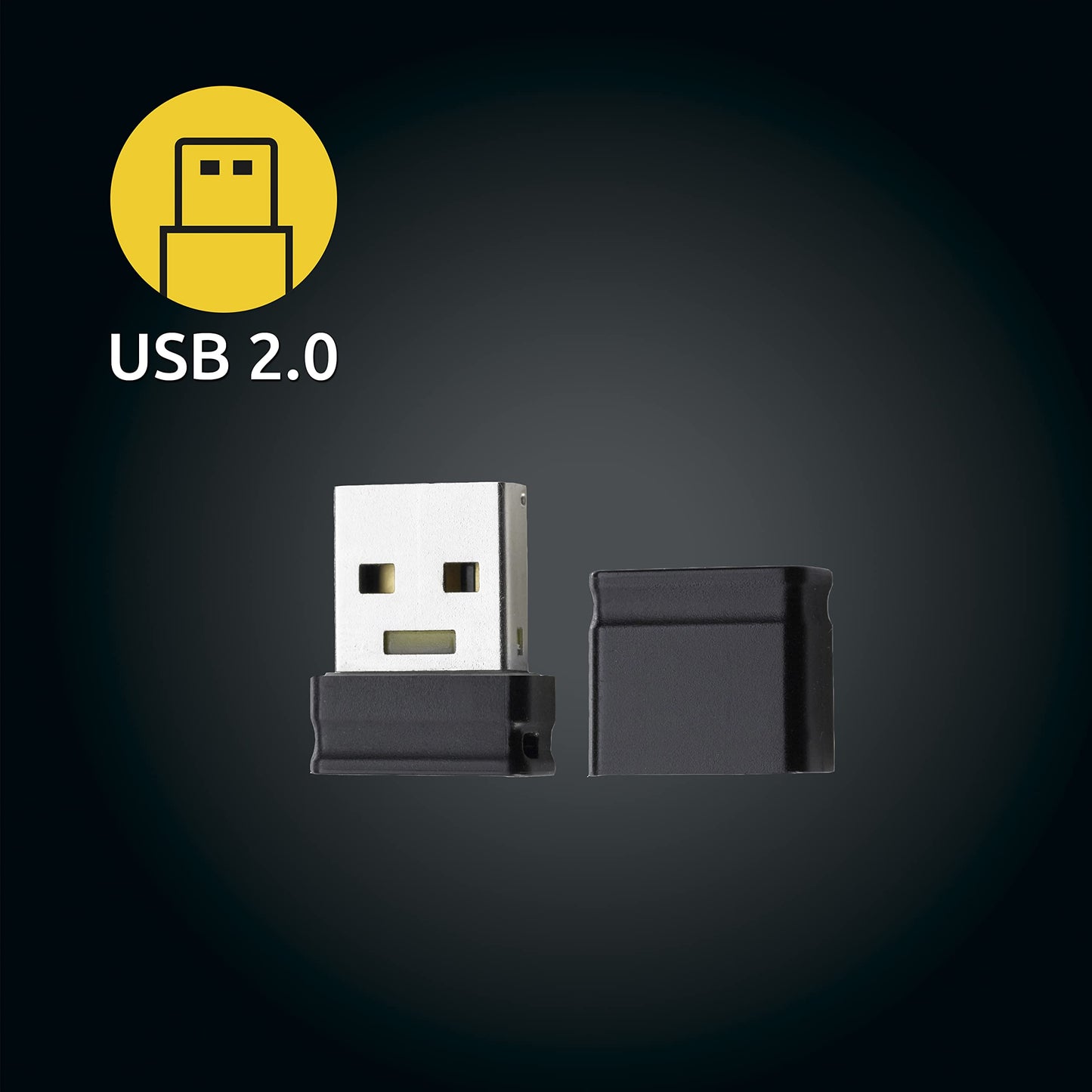 Intenso Micro Line USB 2.0-flashdrive van 4 GB, zwart