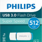 Philips Snow Edition Super Speed 3.0 USB flash drive 8 GB voor PC, laptop, computer, leessnelheid tot 100 MB/s