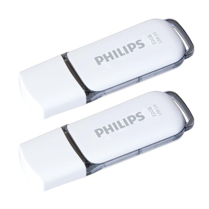 Philips Snow Edition Super Speed 3.0 USB Flash Drive 2x 32GB for PC, Laptop, Computer, Reading Speed up to 100MB/s