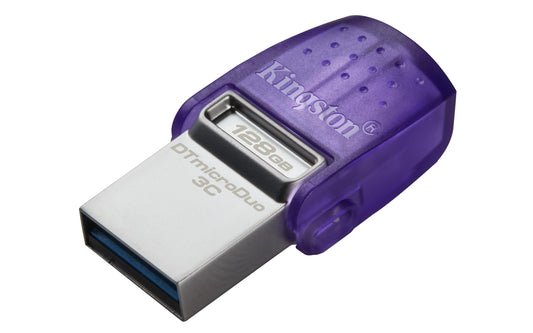 Kingston DataTraveler microDuo 3C USB-flashstation 128GB USB Gen 3 Type-C en Type-A - DTDUO3CG3/128GB