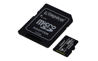 Kingston Canvas Select Plus MicroSD-kaart, SDCS2/256GB, Zwart