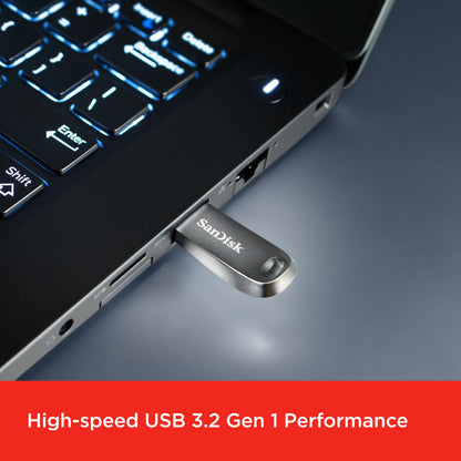 SanDisk Ultra Luxury USB 3.2 Flash Drive 32GB (USB 3.0 Gen 1, Read Speeds Up to 150MB/s, Password Protection, RescuePRO Deluxe Software)