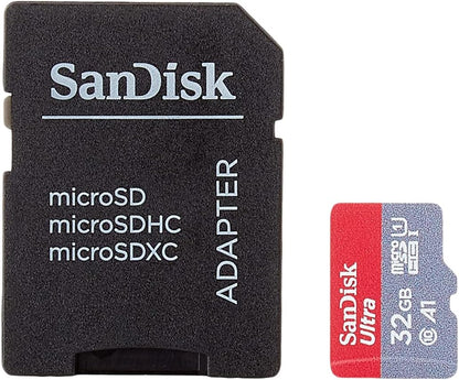 SanDisk Ultra 32GB microSDHC Memory Card + SD Adapter with A1 App Performance Up to 120MB/s, Class 10, UHS-I