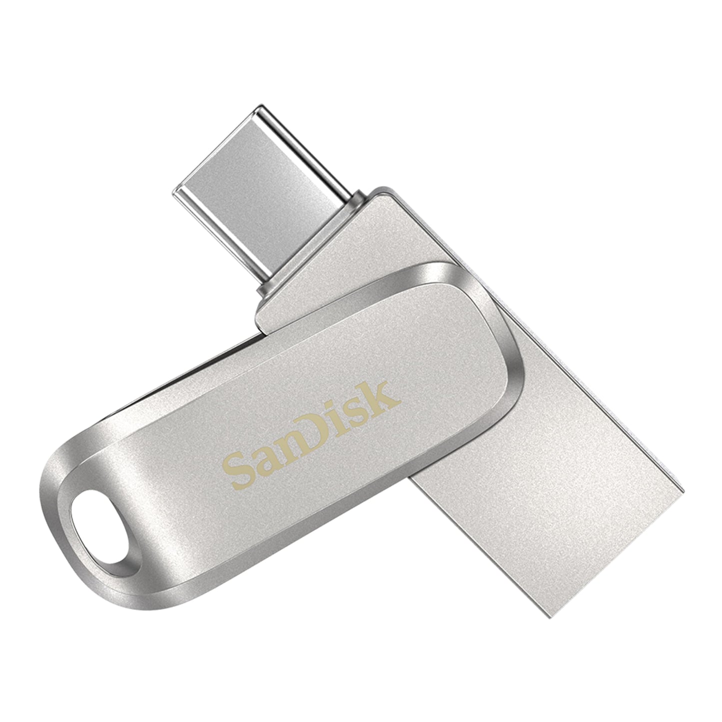 SanDisk Ultra Dual Drive Luxury USB Type-C Flash Drive 256GB (USB 3.0 Gen 1, Read Speeds Up to 400MB/s, Password Protection, Auto Backup) Silver