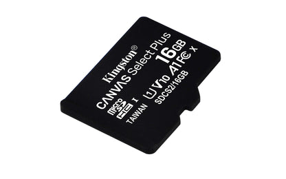 Kingston Canvas Select Plus Microsd Geheugenkaart, SDCS2/16GBSP, Class 10, Zwart