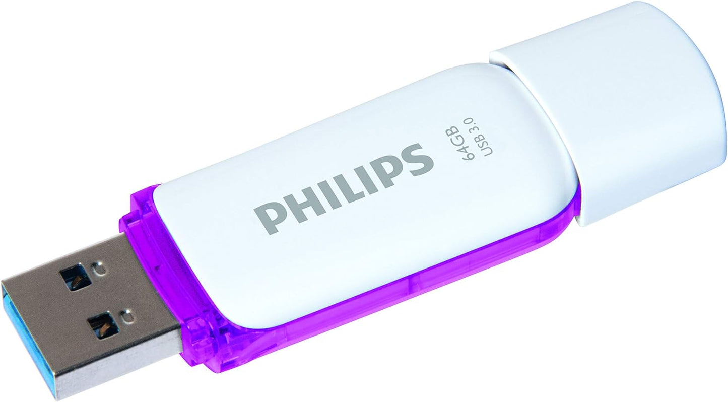 Philips Snow Edition Super Speed 3.0 USB flash drive 8 GB voor PC, laptop, computer, leessnelheid tot 100 MB/s