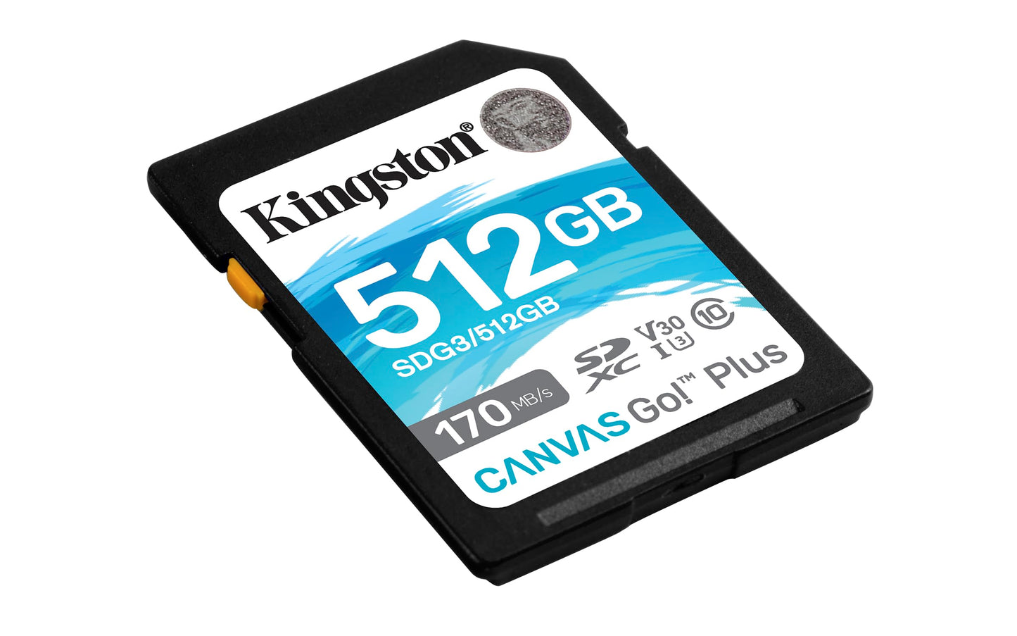 Kingston Canvas Go! Plus SD-kaart 512GB SDXC 170R C10 UHS-I U3 V30