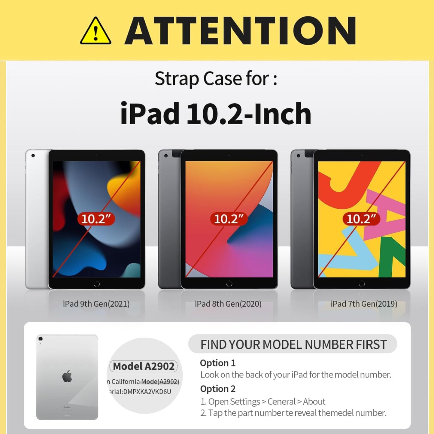 For iPad 9th Generation Case 10.2 Inch 2021, 8th Generation 2020, 7th Generation 2019, Rotatable Smart Cover with Auto Wake and Sleep, Gray