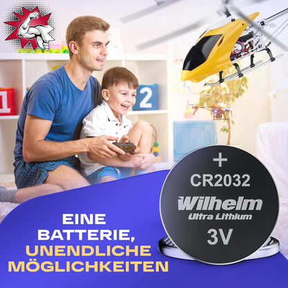 75 x knoopcel CR2032 Wilhelm batterij lithium 3V CR 2032 industriële artikelen - NLMAX