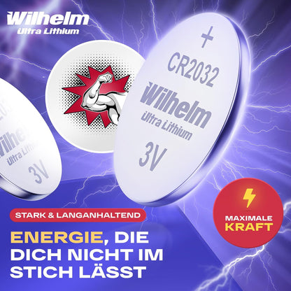 75 x knoopcel CR2032 Wilhelm batterij lithium 3V CR 2032 industriële artikelen - NLMAX