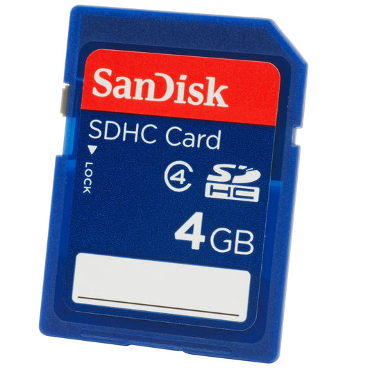 SanDisk SDHC Class 4 memory card pack 1 piece 4GB