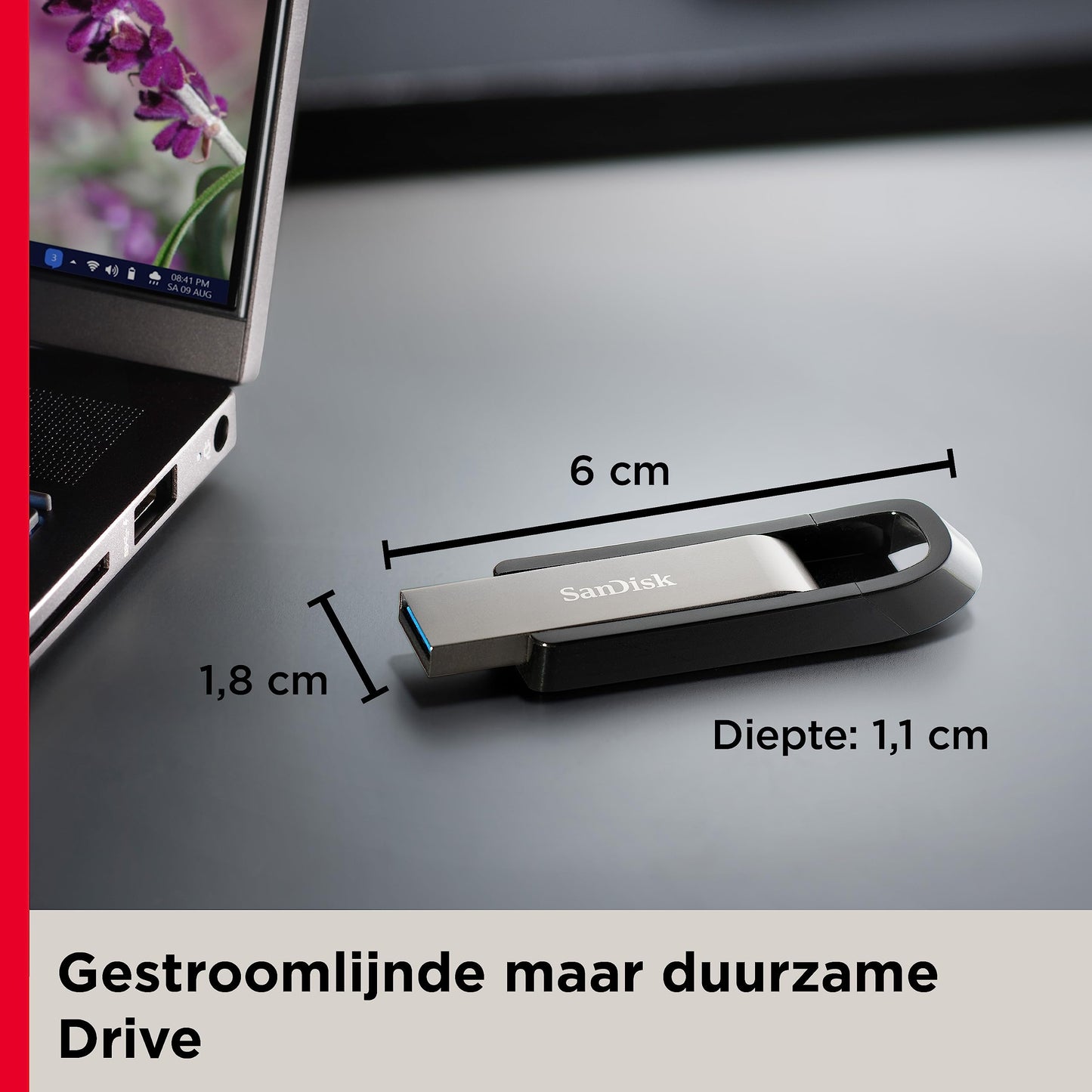 SanDisk Extreme Go USB Drive 256GB (Rugged Metal Design, RescuePRO Deluxe, SecureAcess Software, Read Speeds Up to 400MB/s, Write Speeds Up to 240MB/s)