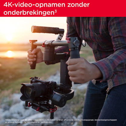 SanDisk Extreme 64 GB SDXC UHS‐I‐Kaart (RescuePRO Deluxe Software, Leessnelheden Tot 170 MB/s, 4K UHD, Class 10, UHS-I, U3, V30) Goud