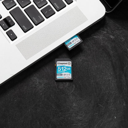 Kingston Canvas Go! Plus SD-kaart 512GB SDXC 170R C10 UHS-I U3 V30