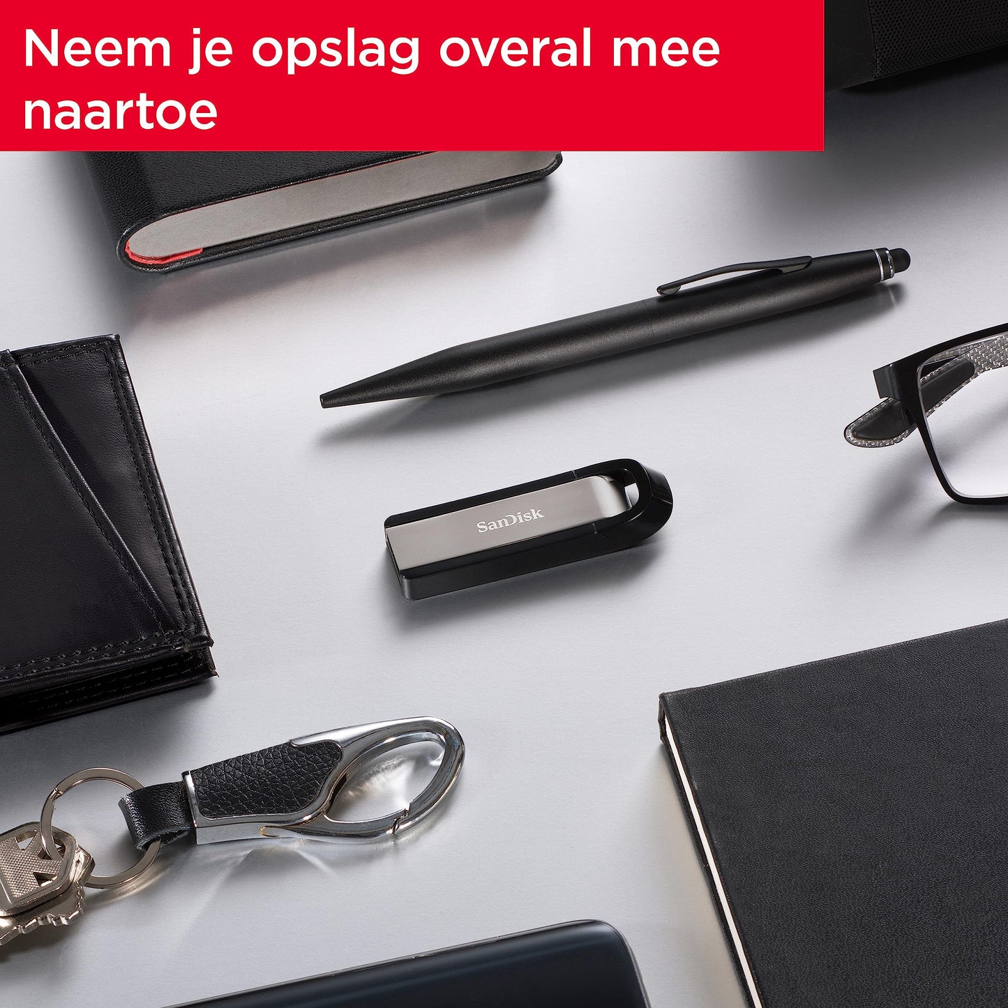 SanDisk Extreme Go USB Drive 256GB (Rugged Metal Design, RescuePRO Deluxe, SecureAcess Software, Read Speeds Up to 400MB/s, Write Speeds Up to 240MB/s)