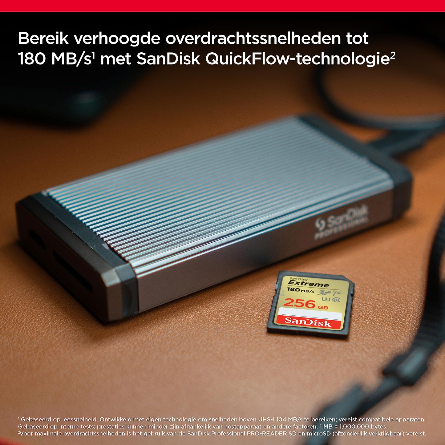 SanDisk Extreme 256 GB SDHC UHS‐I‐Kaart (RescuePRO Deluxe Software, Leessnelheden Tot 180 MB/s, 4K UHD, Class 10, UHS-I, U3, V30) Goud