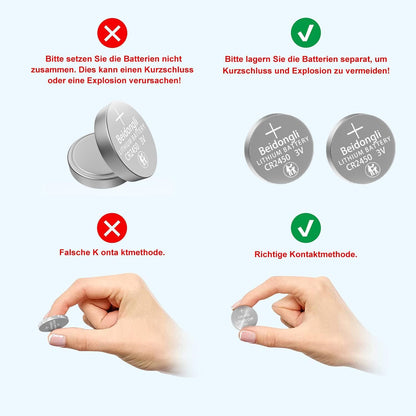CR2450 3 V Lithium knoopcellen CR 2450 batterijen 40 stuks (CR2450 - 8 - 40) - NLMAX