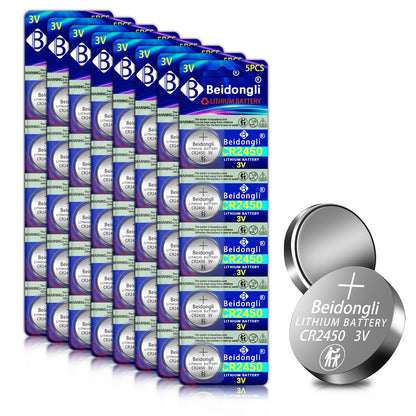 CR2450 3 V Lithium knoopcellen CR 2450 batterijen 40 stuks (CR2450 - 8 - 40) - NLMAX