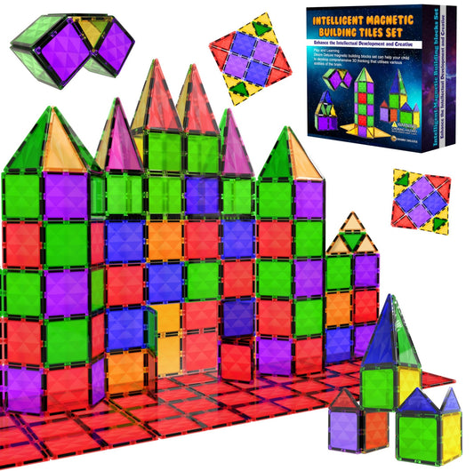 Desire Deluxe Magnetische bouwstenen tegels Montessori kinderspeelgoed voor jongens en meisjes - educatieve constructieset cadeau - verjaardag, voor 3 - 8 jaar (37st). - NLMAX