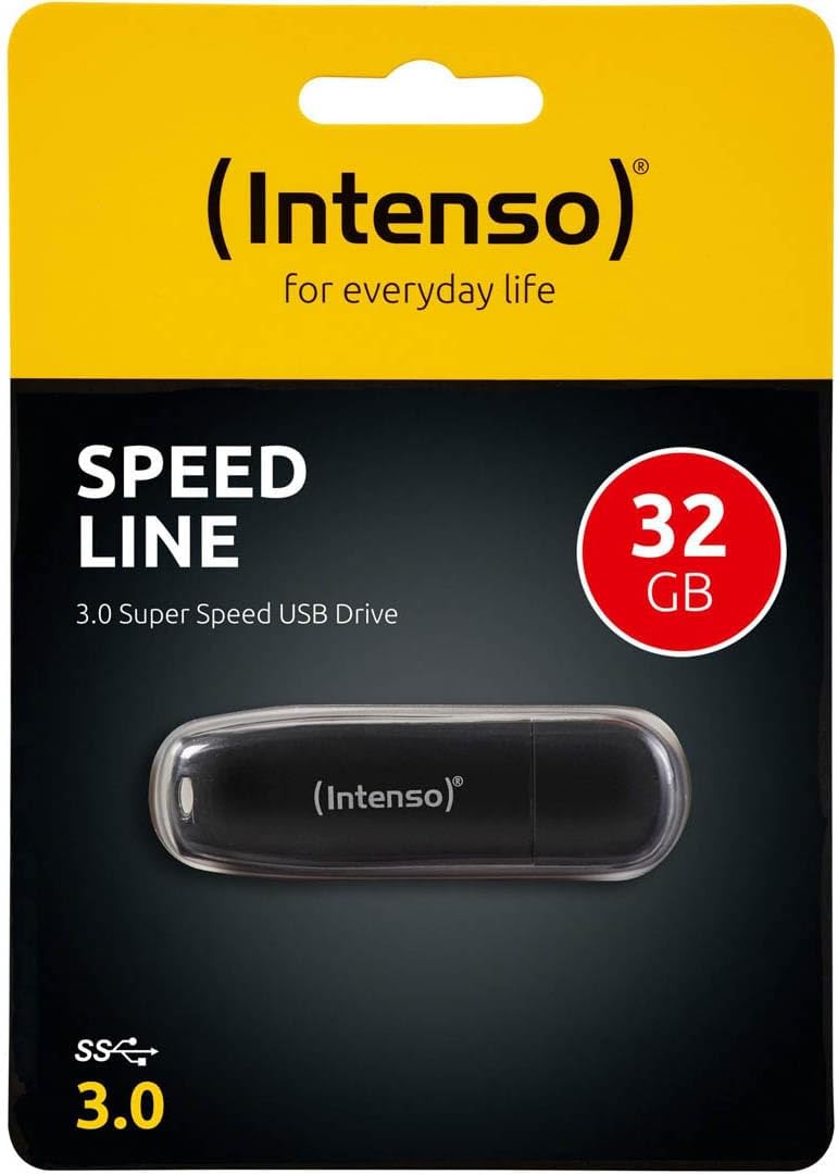 Intenso Speed Line 64Gb Geheugenstick Usb 3.0 Zwart - NLMAX