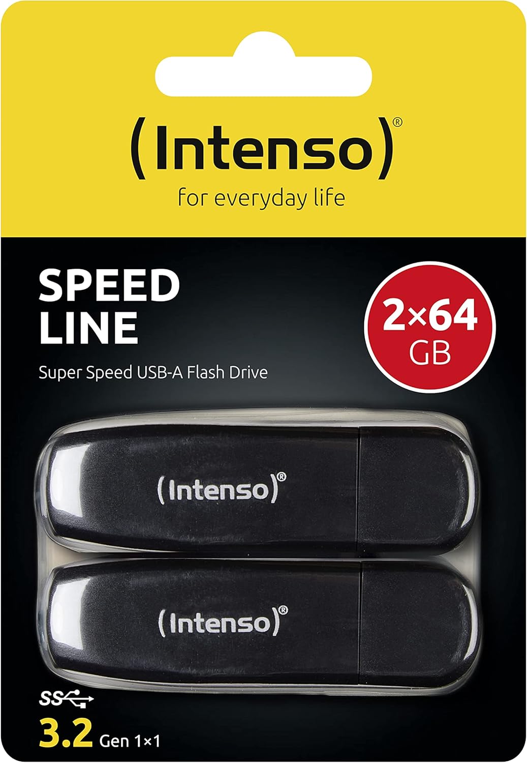 Intenso Speed Line 64Gb Geheugenstick Usb 3.0 Zwart - NLMAX