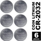 Panasonic 2452 lithium - knoopcel CR2032 6er Pack zilver - NLMAX