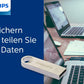 Philips Moon Edition High Speed 2.0 USB - stick 16 GB voor PC, laptop, computer, leessnelheid tot 20 MB/s, aluminium, sleutelhanger - NLMAX