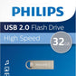 Philips Moon Edition High Speed 2.0 USB - stick 16 GB voor PC, laptop, computer, leessnelheid tot 20 MB/s, aluminium, sleutelhanger - NLMAX