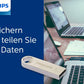 Philips Moon Edition High Speed 2.0 USB - stick 16 GB voor PC, laptop, computer, leessnelheid tot 20 MB/s, aluminium, sleutelhanger - NLMAX
