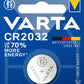 VARTA Batterijen Elektronica CR2032 Lithium knoopcel 3V batterij, Knoopcellen in originele blisterverpakking van 1 - NLMAX