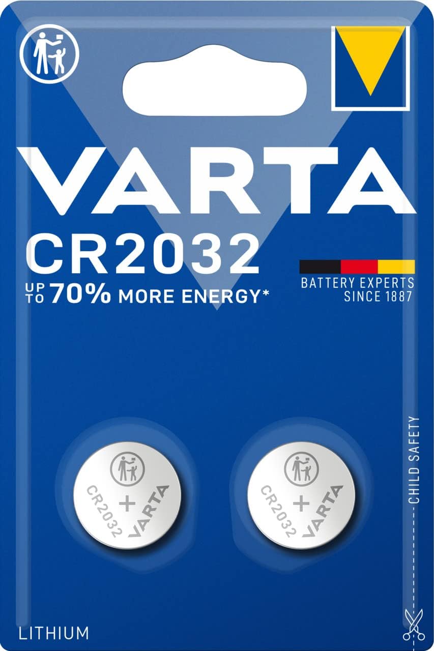 VARTA Batterijen Elektronica CR2032 Lithium knoopcel 3V batterij, Knoopcellen in originele blisterverpakking van 1 - NLMAX