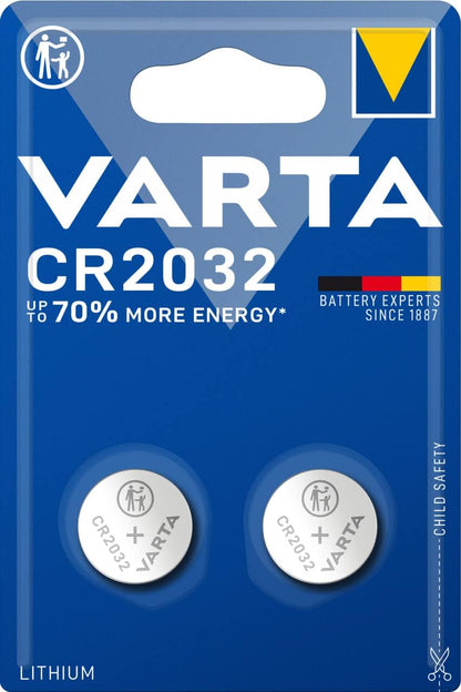 VARTA Batterijen Elektronica CR2032 Lithium knoopcel 3V batterij, Knoopcellen in originele blisterverpakking van 1 - NLMAX